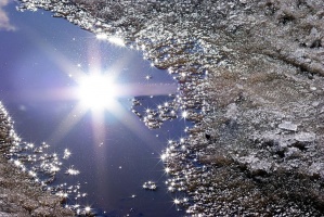 Калябура, калюжа, відображення сонця у калюжі.jpg