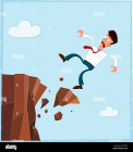 Businessman-falling-from-the-side-of-cliff-DMT5R5.jpg